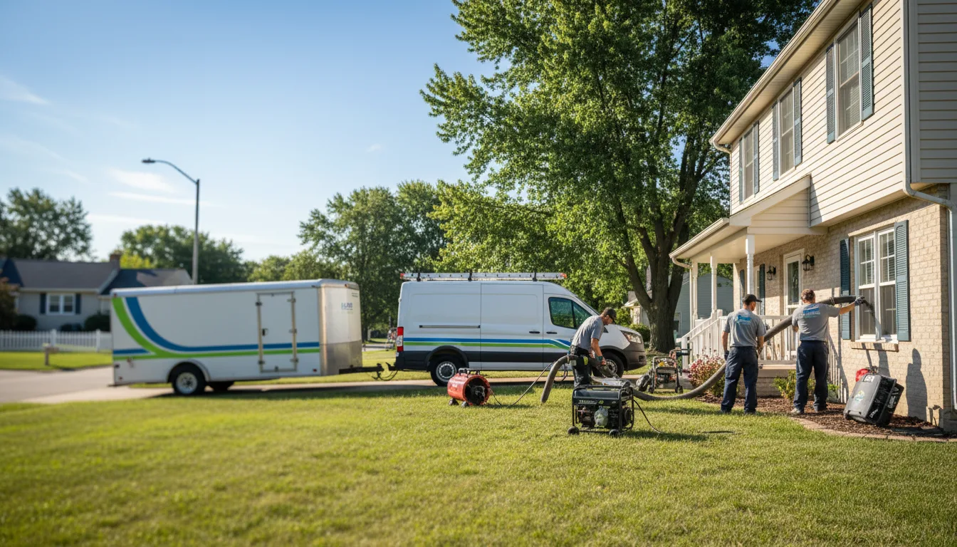 Flooded Basement Restoration And Cleanup With Repair in Forest City, IL near me